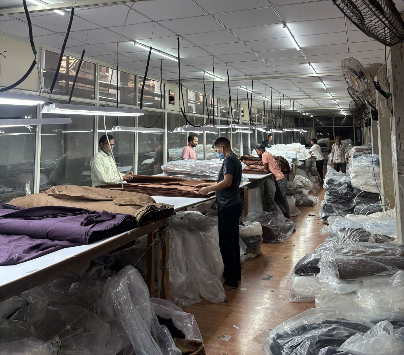 The production floor at Kottex Industries, Surat